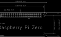 树莓派 Pi zero PI3 PI1 机械尺寸图