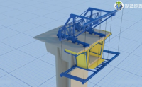 【视频】3D动画展示分段桥梁施工过程，原来是这样操作的，第一次见
