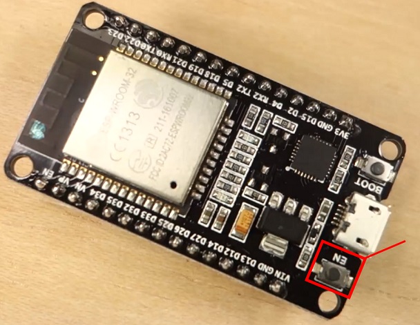 esp32 enable button