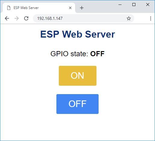 esp32 web server control outputs